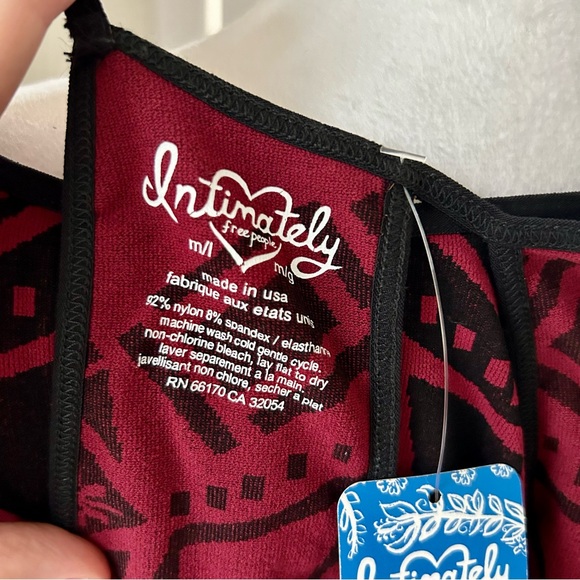 Free People Black and Red Midi Dress - Picture 11 of 14